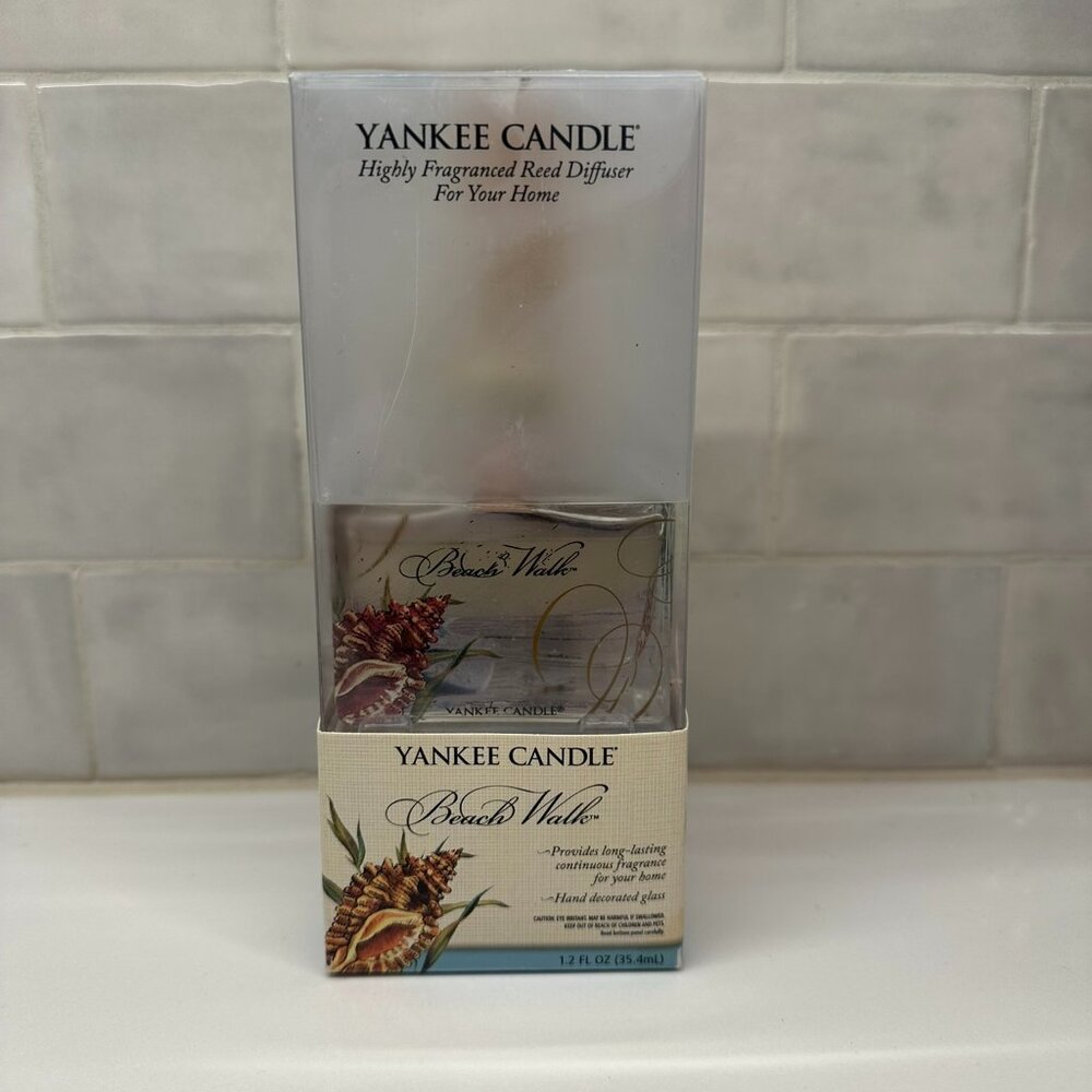 Yankee Candle Beach Walk Reed Diffuser 1.2 fl oz Discontinued - New In Box